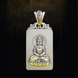 HX Retro Sun Tathagata Pendant Zodiac Life Buddha Necklace