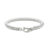 HX Silver Plain Circle Bracelet Men's Personality All-match Couple Bracelet