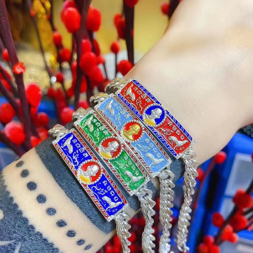 Thai Buddha Long Porui Bracelet 2557 Rooster Men and Women Hand Jewelry