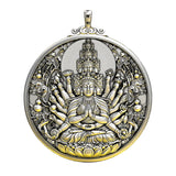 Thousand Hands Guanyin Pendant Retro Necklace for Men and Women