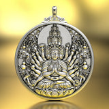 Thousand Hands Guanyin Pendant Retro Necklace for Men and Women