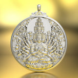 Thousand Hands Guanyin Pendant Retro Necklace for Men and Women