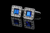 HYX Enamel cufflinks French Crystal shirt cufflinks French Shirt Men Jewelry