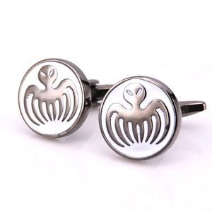 HYX 007 James Bond Spectre Logo Cufflinks Enamel Wedding Party Cuff Links