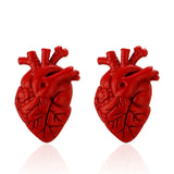 HYX Heart Copper Cuff-Buttons Shirt Cufflinks For Mens