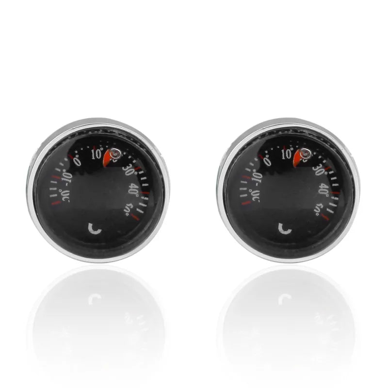 HYX cufflinks for mens High car temperature meter abotoaduras Jewelry