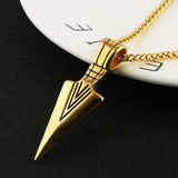 Men Arrow Pendant Long Chain Necklace Charm Jewelry Gift
