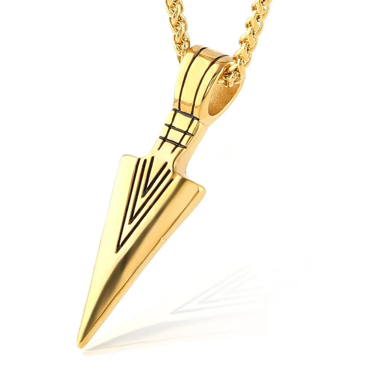 Men Arrow Pendant Long Chain Necklace Charm Jewelry Gift