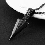 Men Arrow Pendant Long Chain Necklace Charm Jewelry Gift