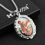 4 Pcs St Michael St. Christopher Mary Pendant Necklace Set