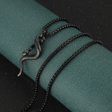 Gothic Snake Pendant Stainless Steel Necklace