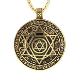 Vintage Solomon Seal Star Constellation Pendant Necklace