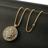 Vintage Solomon Seal Star Constellation Pendant Necklace
