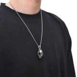 Tiger Skull Necklace Openable Sabertooth Trinket High Stainless Steel Pendant
