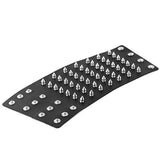 Metal Spike Studded Punk Rock Biker Leather Bracelet