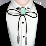 Mint Green Bolo Tie Western Shirt Accessory