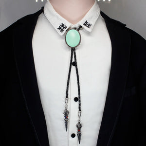 Mint Green Bolo Tie Western Shirt Accessory