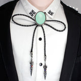 Mint Green Bolo Tie Western Shirt Accessory