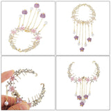 Rhinestone Tassel Hair Claw Crabs Butterfly Hair Bun Clips Hairpin
