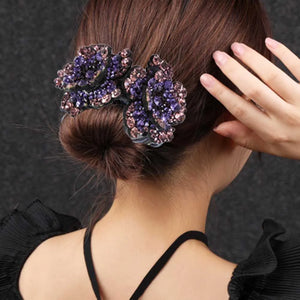 Rhinestone Flower Hair Claw Clip Hairpin Barrette Hair Accessories
