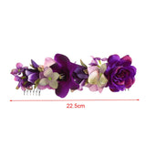 Women Flower Hair Combs Ponytail Hairpins Wedding Hair Accessories