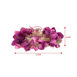 Women Flower Hair Combs Ponytail Hairpins Wedding Hair Accessories