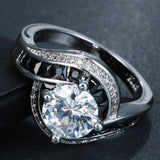 Hainon Silver Wedding Engagement Ring for Women