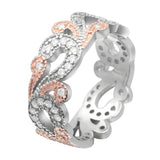 Hainon Zircon Flower Engagement Rings For Women Jewelry