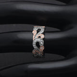 Hainon Zircon Flower Engagement Rings For Women Jewelry