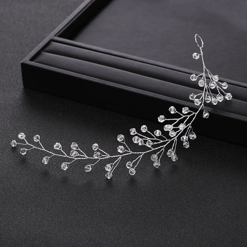 Bride Hairpin Hand-made Headband Wedding Hair Clips Tiara