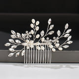 Pearl Rhinestone Hair Comb Clip Wedding Accessories