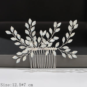 Pearl Rhinestone Hair Comb Clip Wedding Accessories