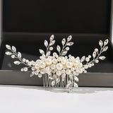 Pearl Rhinestone Hair Comb Clip Wedding Accessories