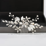 Pearl Rhinestone Hair Comb Clip Wedding Accessories