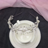 Pearl Rhinestones Bridal Headwear Wedding Head Jewelry Girls Headband