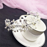 Pearl Rhinestones Bridal Headwear Wedding Head Jewelry Girls Headband