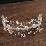 Pearl Rhinestones Bridal Headwear Wedding Head Jewelry Girls Headband