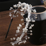 Pearl Rhinestones Bridal Headwear Wedding Head Jewelry Girls Headband