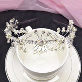 Pearl Rhinestones Bridal Headwear Wedding Head Jewelry Girls Headband