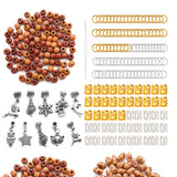 African Hair Rings Beads Cuffs Tubes Leaves Star Charms Kit