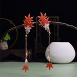 Maple Leaf Hairclip Set for Girls & Women
