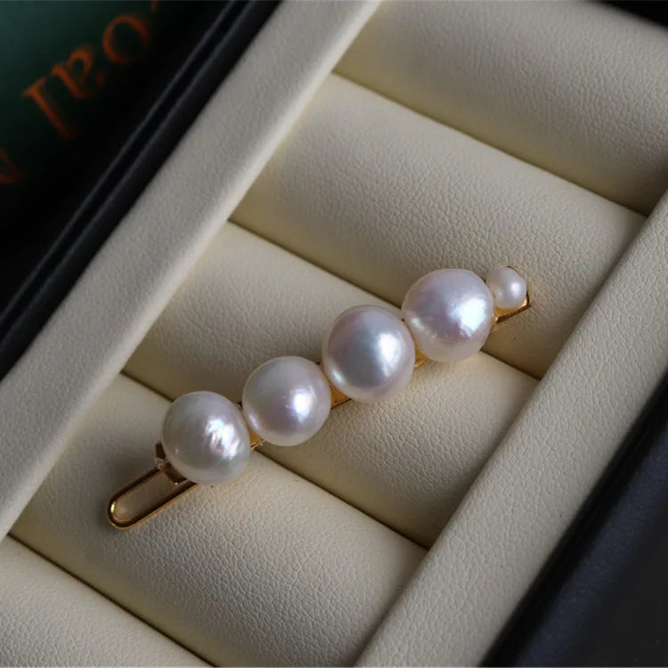 Baroque Freshwater Pearl Hairpins Clips Bridal Ornaments Wedding Gift