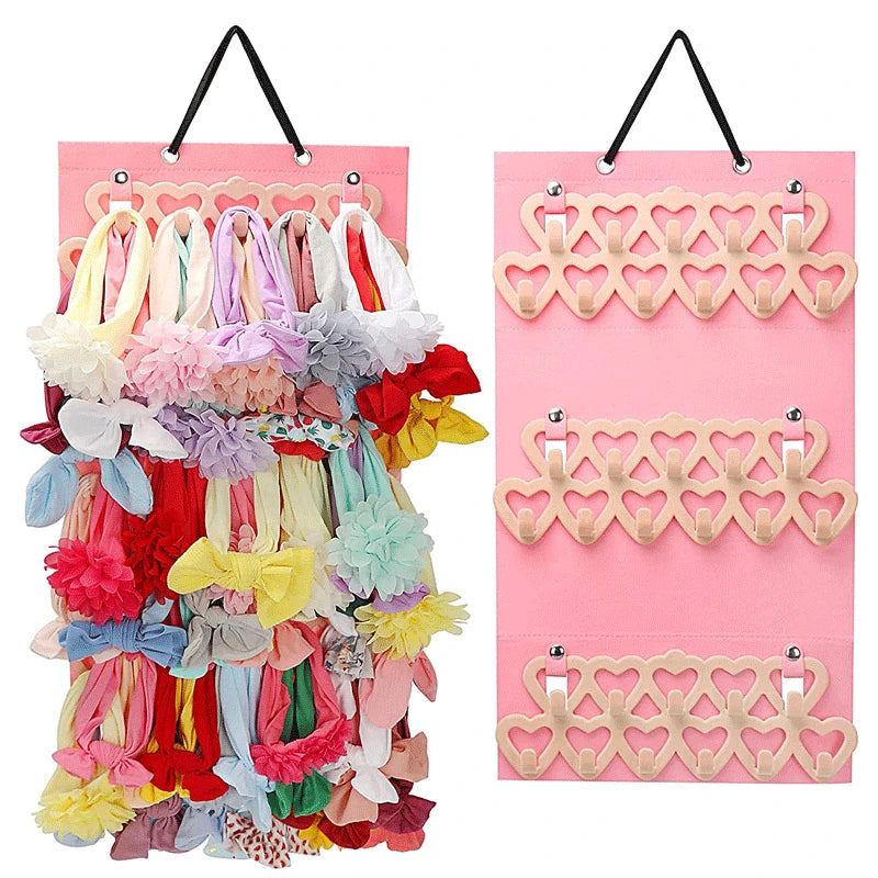 Hair Bow Organizer Holder for Girls - Large Capacity