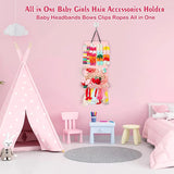 Large Capacity Hair Bows Organizer Wall Hanging Storage