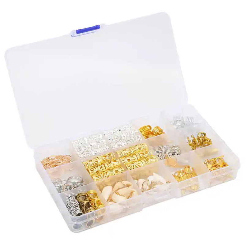 Hair Braiding Beads Dreadlocks Bead Alloy Ring for Men Women Wedding