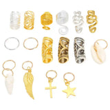 Hair Braiding Beads Dreadlocks Bead Alloy Ring for Men Women Wedding