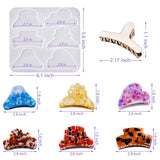 Hair Claw Clips Silicone Resin Molds for DIY Women Hairpin Crafts