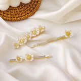 Crystal Shell Flower Hair Clip for Women