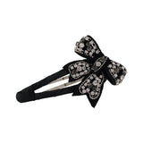 Crystal Bow Hairpin Geometry Hair Accessories for Girls
