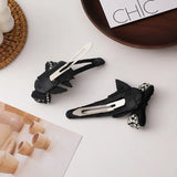 Crystal Bow Hairpin Geometry Hair Accessories for Girls